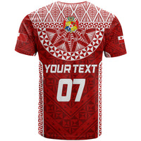 Personalised Tonga Rugby T-Shirt - Mate Ma'a Tonga Champions LT7 - Polynesian Pride