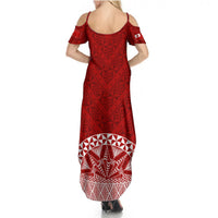 Tonga Rugby Summer Maxi Dress Ikale Tahi Champions World Cup 2023 LT7 - Polynesian Pride