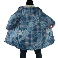 Blue Palaka Hawaii Cowboy Christmas Cloak Paniolo Mix Maile Lei - Polynesian Pride