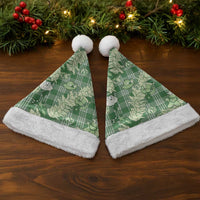 Green Palaka Hawaii Cowboy Christmas Santa Hat Paniolo Mix Maile Lei LT7 - Polynesian Pride