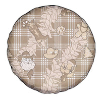 Khaki Palaka Hawaii Cowboy Christmas Spare Tire Cover Paniolo Mix Maile Lei LT7 - Polynesian Pride