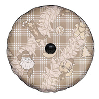 Khaki Palaka Hawaii Cowboy Christmas Spare Tire Cover Paniolo Mix Maile Lei LT7 - Polynesian Pride