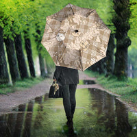 Khaki Palaka Hawaii Cowboy Christmas Umbrella Paniolo Mix Maile Lei LT7 - Polynesian Pride