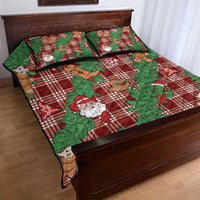 Red Palaka Hawaii Cowboy Christmas Quilt Bed Set Paniolo Mix Maile Lei - Polynesian Pride