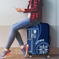 Samoa Siapo Motif Luggage Cover Classic Style - Bue Ver LT7 - Polynesian Pride