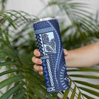 Samoa Siapo Motif Skinny Tumbler Classic Style - Blue Ver