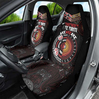Aotearoa and Australia Indigenous Car Seat Cover Stand Together For Te Tiriti LT7 - Polynesian Pride