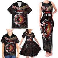 Aotearoa and Australia Indigenous Family Matching Tank Maxi Dress and Hawaiian Shirt Stand Together For Te Tiriti LT7 - Polynesian Pride