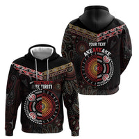 Aotearoa and Australia Indigenous Zip Hoodie Stand Together For Te Tiriti LT7 - Polynesian Pride