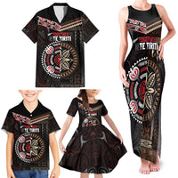 Aotearoa and Samoa Together For Te Tiriti Family Matching Tank Maxi Dress and Hawaiian Shirt Kowhaiwhai Mix Siapo LT7 - Polynesian Pride