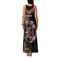 Aotearoa and Samoa Together For Te Tiriti Family Matching Tank Maxi Dress and Hawaiian Shirt Kowhaiwhai Mix Siapo LT7 - Polynesian Pride