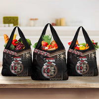 Aotearoa and Samoa Together For Te Tiriti Grocery Bag Kowhaiwhai Mix Siapo