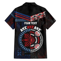Aotearoa and Samoa Together For Te Tiriti Family Matching Off The Shoulder Long Sleeve Dress and Hawaiian Shirt Kowhaiwhai Mix Siapo - Flag Color LT7 - Polynesian Pride