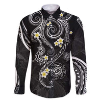 Polynesia Tribal Family Matching Tank Maxi Dress and Hawaiian Shirt Tentacles Plumeria