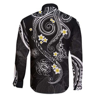 Polynesia Tribal Family Matching Tank Maxi Dress and Hawaiian Shirt Tentacles Plumeria