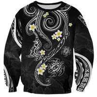 Polynesia Tribal Sweatshirt Tentacles Plumeria