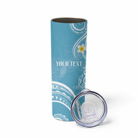 Polynesia Tribal Skinny Tumbler Turquoise Plumeria Tentacles LT7 - Polynesian Pride