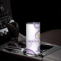 Polynesia Tribal Skinny Tumbler Lilac Plumeria Tentacles LT7 - Polynesian Pride