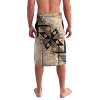 Bula Fiji Plumeria Tagimoucia Salusalu Beige Lavalava Kaiviti Masi - Polynesian Pride