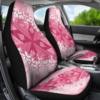Bula Fiji Plumeria Tagimoucia Salusalu Pink Car Seat Cover Kaiviti Masi LT7 - Polynesian Pride