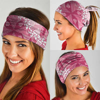 Bula Fiji Plumeria Tagimoucia Salusalu Pink Neck Gaiter Kaiviti Masi - Polynesian Pride