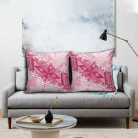 Bula Fiji Plumeria Tagimoucia Salusalu Pink Pillow Cover Kaiviti Masi LT7 - Polynesian Pride