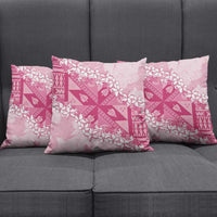Bula Fiji Plumeria Tagimoucia Salusalu Pink Pillow Cover Kaiviti Masi LT7 - Polynesian Pride