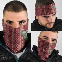 Women's Day Samoa Malu Tattoo Inspired Mix Teuila Neck Gaiter Scarlet