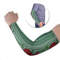 Women's Day Samoa Malu Tattoo Inspired Mix Teuila Arm Sleeves Sage Green