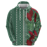Women's Day Samoa Malu Tattoo Inspired Mix Teuila Hoodie Sage Green