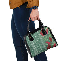 Women's Day Samoa Malu Tattoo Inspired Mix Teuila Shoulder Handbag Sage Green