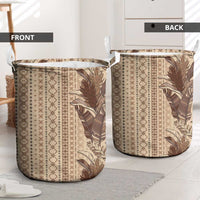 Women's Day Samoa Malu Tattoo Inspired Mix Teuila Laundry Basket Vintage Tapa