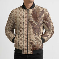 Women's Day Samoa Malu Tattoo Inspired Mix Teuila Bomber Puffer Jacket Vintage Tapa