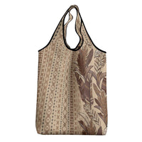 Women's Day Samoa Malu Tattoo Inspired Mix Teuila Grocery Bag Vintage Tapa