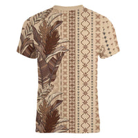 Women's Day Samoa Malu Tattoo Inspired Mix Teuila Women V-Neck T-Shirt Vintage Tapa
