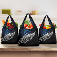 Maori Matariki Grocery Bag Landscape Styled Fern - Galaxy