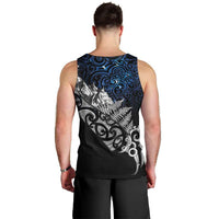 Maori Matariki Men Tank Top Landscape Styled Fern - Galaxy