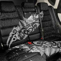 Maori Matariki Back Car Seat Cover Landscape Styled Fern - Monochrome LT7 - Polynesian Pride