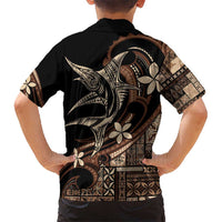 Samoa Manuia le Aso Tuto'atasi Kid Hawaiian Shirt Siapo Mamanu Mix Tatau Marlin