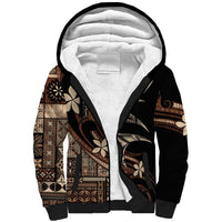 Samoa Manuia le Aso Tuto'atasi Sherpa Hoodie Siapo Mamanu Mix Tatau Marlin