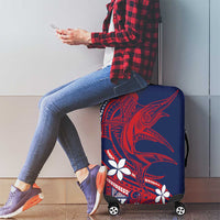 Samoa Manuia le Aso Tuto'atasi Luggage Cover Siapo Mamanu Mix Tatau Marlin - Flag Color