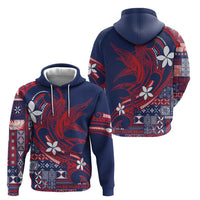 Samoa Manuia le Aso Tuto'atasi Zip Hoodie Siapo Mamanu Mix Tatau Marlin - Flag Color
