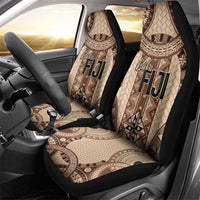 Bula Fiji Vintage Car Seat Cover Brown Masi Motifs LT7 - Polynesian Pride