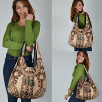 Bula Fiji Vintage Grocery Bag Brown Masi Motifs