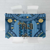 Bula Fiji Vintage Tablecloth Prussian Blue Masi Motifs