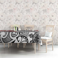 Bula Fiji Day Tablecloth Tagimaucia on Masi Pattern