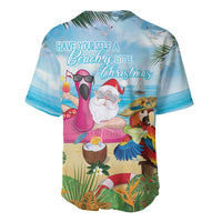 Have Yourself A Beachy Little Christmas Baseball Jersey with Santa Chilling LT7 - Polynesian Pride
