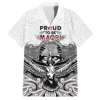 Aotearoa Personalized Family Matching Long Sleeve Bodycon Dress and Hawaiian Shirt Proud To Be Maori LT7 Dad's Shirt - Short Sleeve White - Polynesian Pride