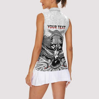 Aotearoa Personalized Women Sleeveless Polo Shirt Proud To Be Maori