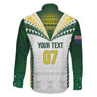 Cook Islands Rugby Custom Family Matching Off Shoulder Maxi Dress and Hawaiian Shirt Kuki's Aitu Champions LT7 - Polynesian Pride